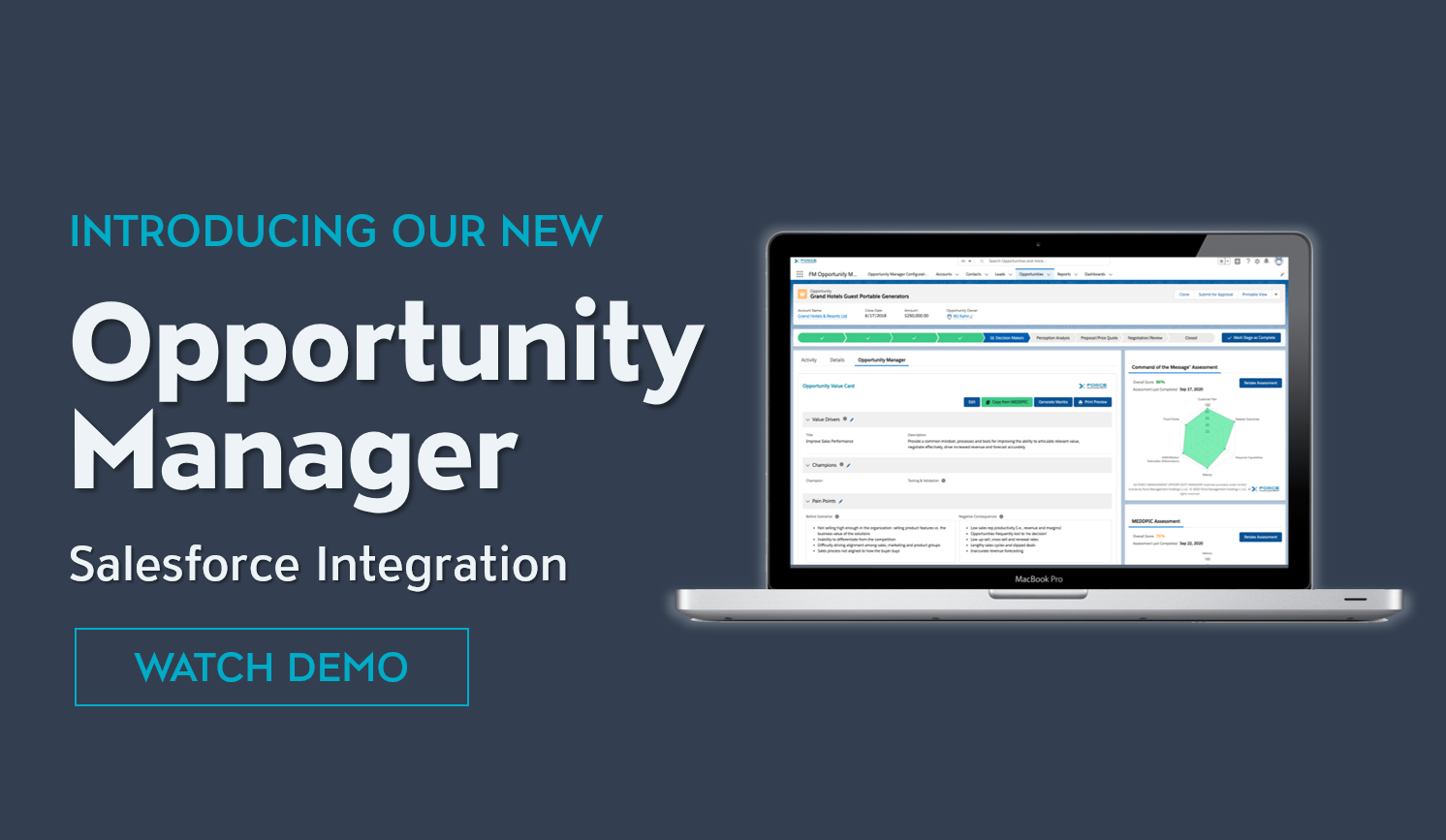 Demo Video Opportunity Manager SFDC Integration